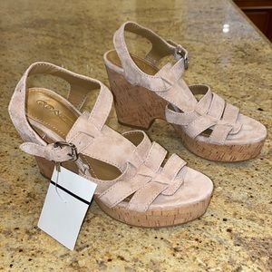 Coach Beige Wedges, Size: 7